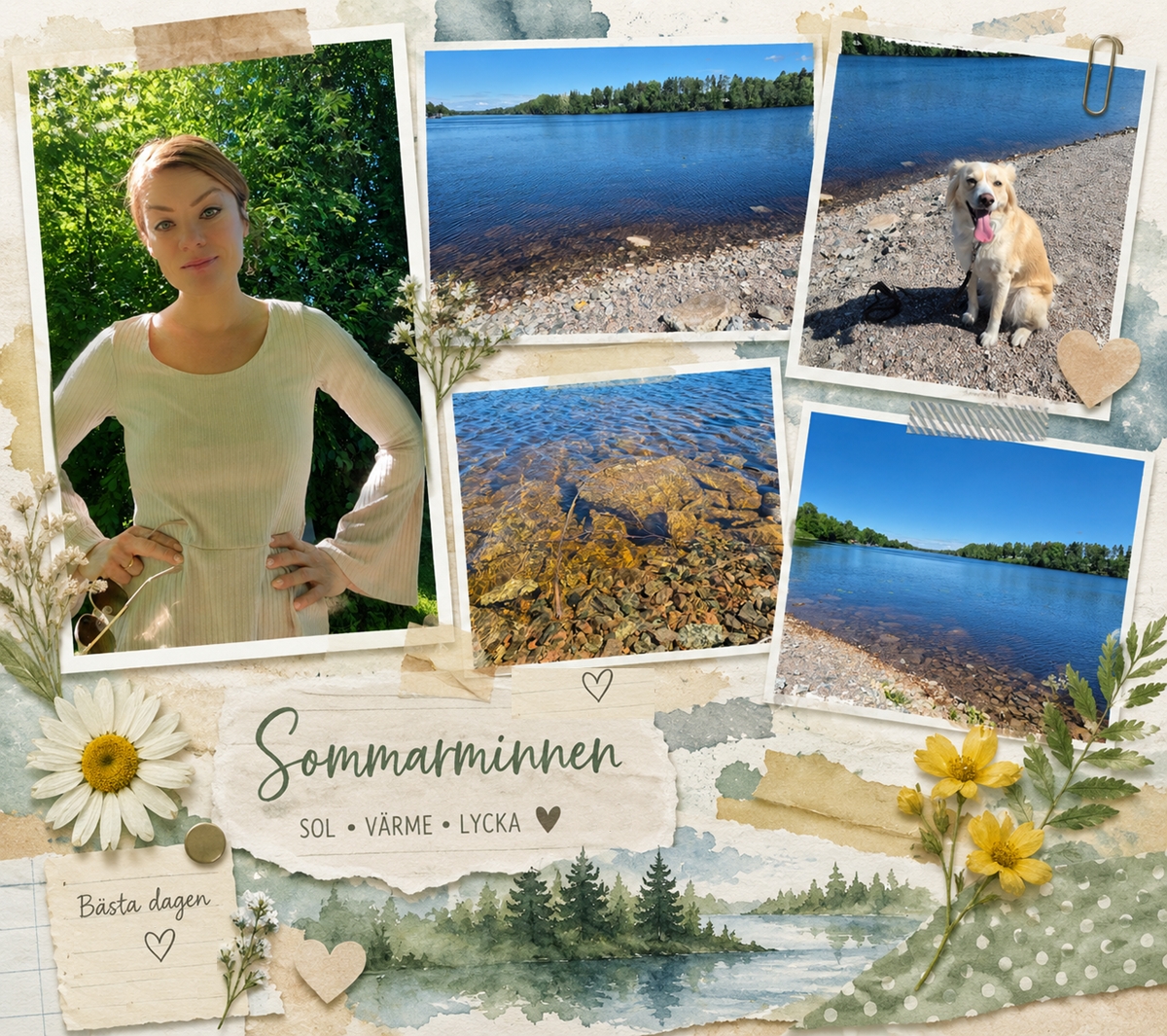 Sommarhelg vid Erik-Larsgården med fika vid vattnet och sommarkänslor